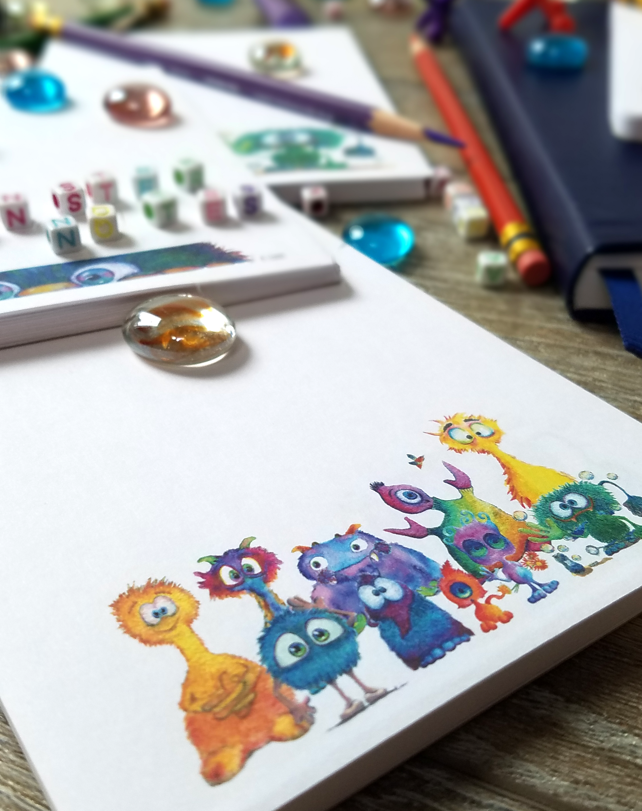 Cute Monster Memo Pad