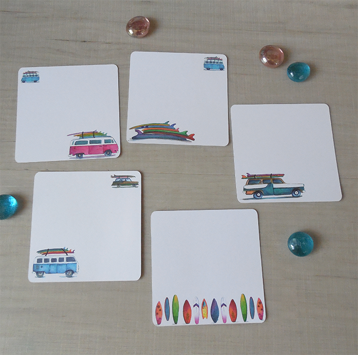 Surf Van Mini Note Set