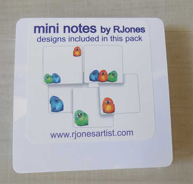 Fluffy birds Mini Note Cards