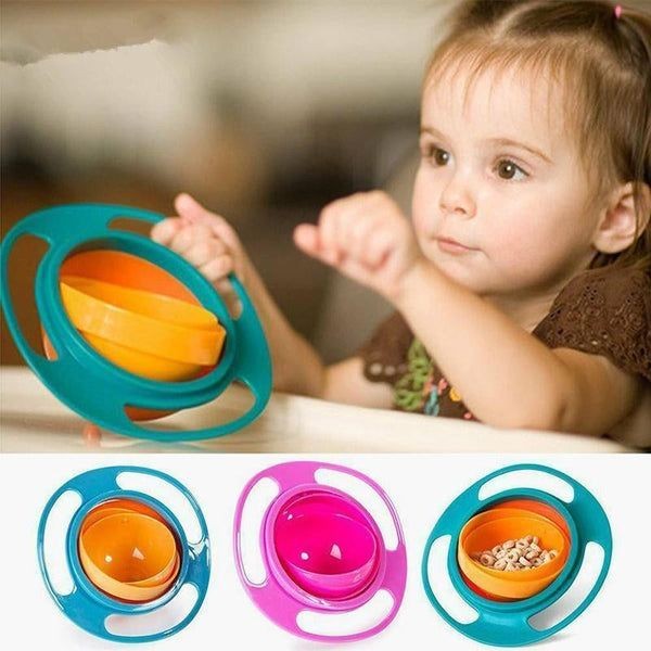 360-Degree Rotating Spill-Proof Bowl