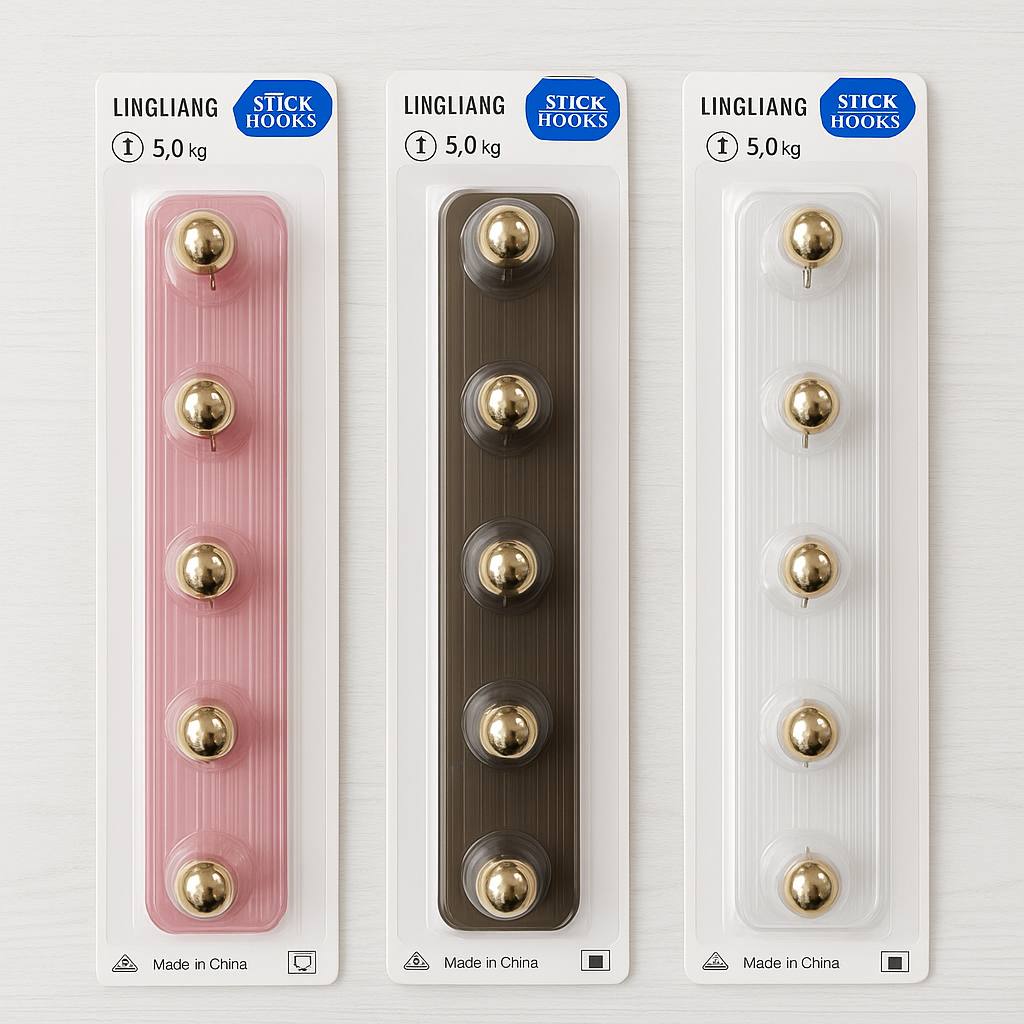 5in1 Acrylic Self Adhesive Hook