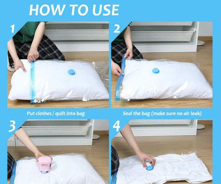 Vacuum Storage Bag (5 Bags & 1Pump)