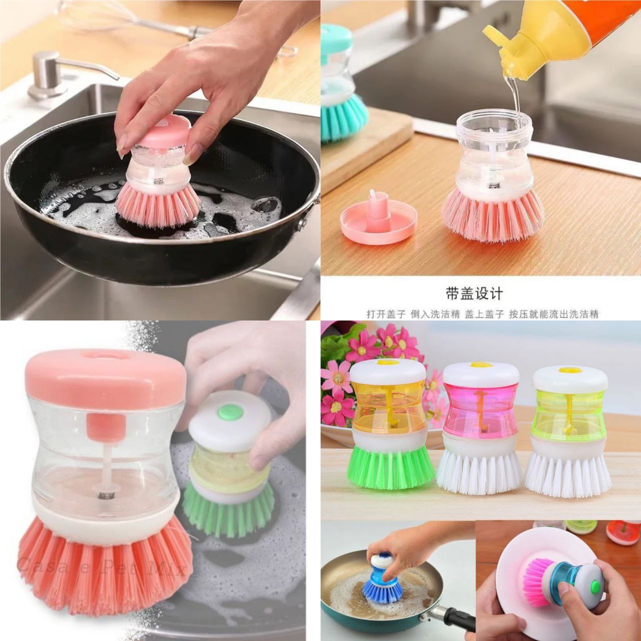 Liquid Dish Wash Scrubber (Imported)