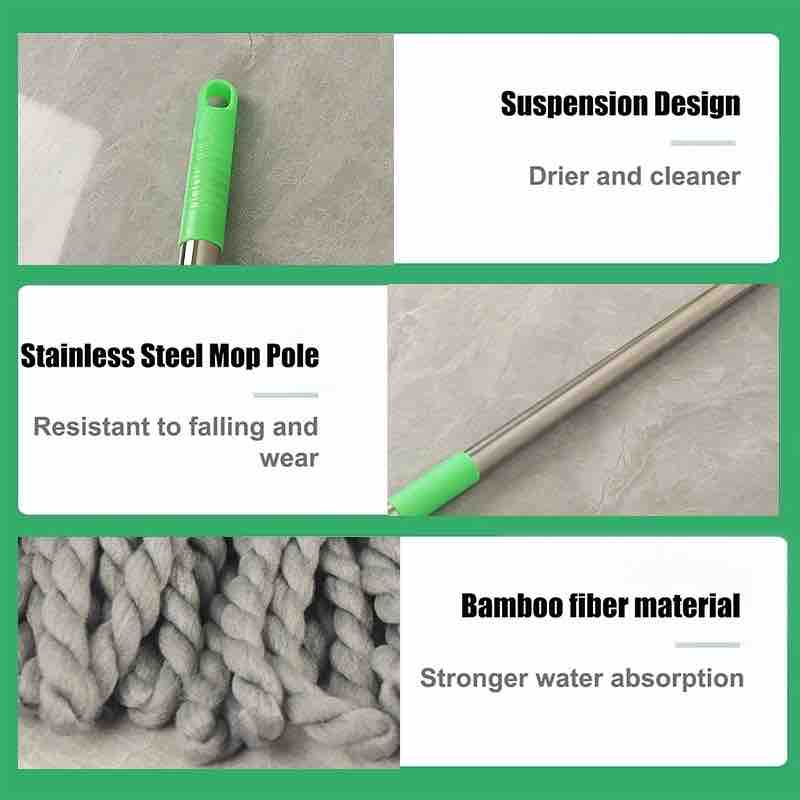 Microfiber Twist Cleaning Mop (Imported)