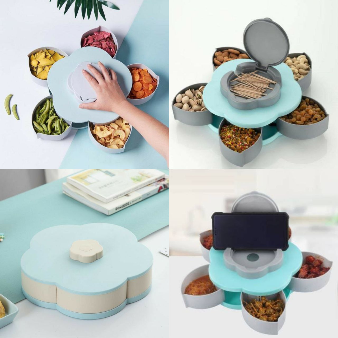 Rotating Flower Snack Box