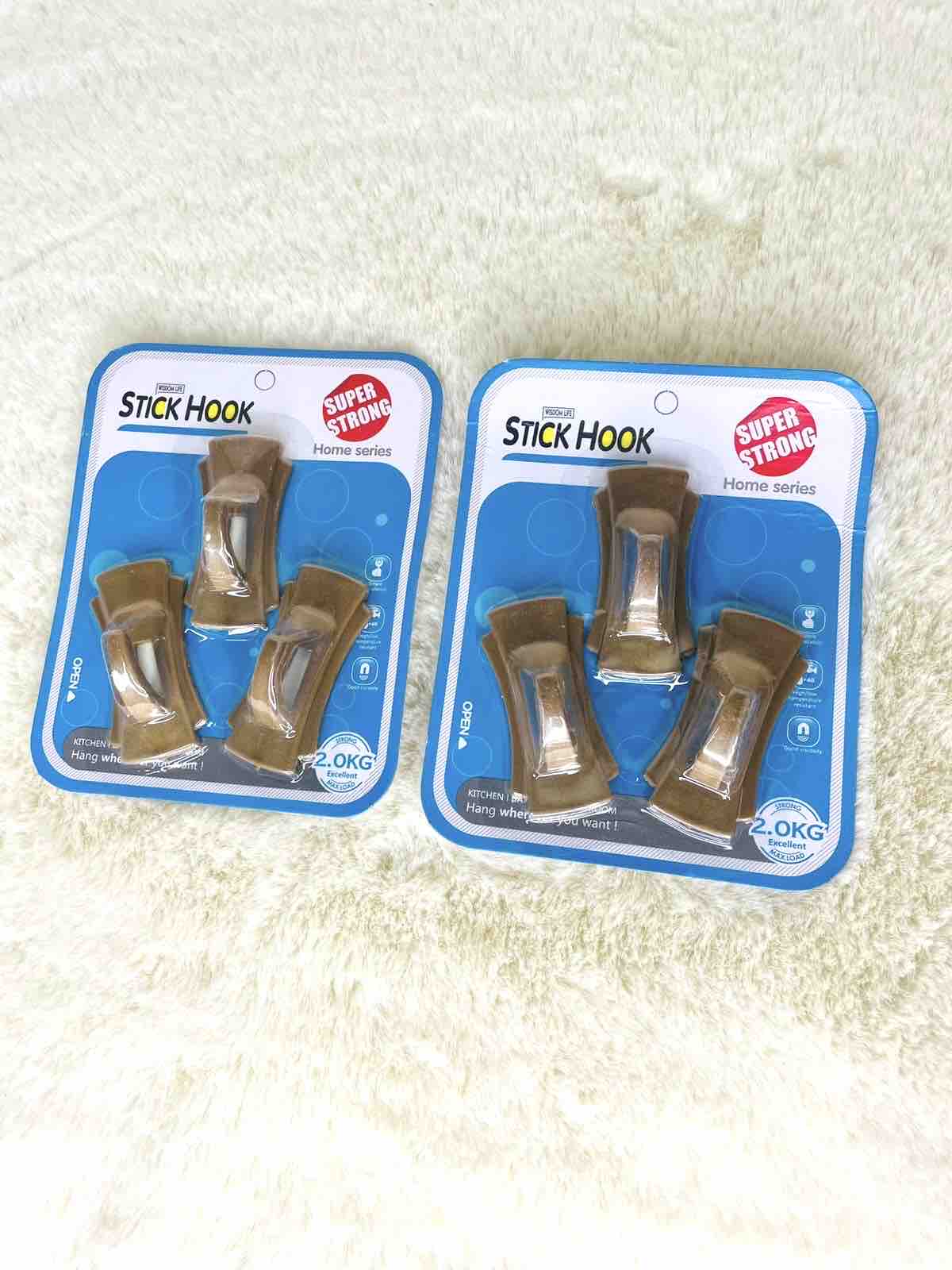 3 Pcs Wooden Texture Hook