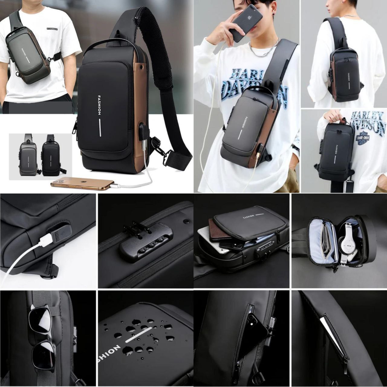 Waterproof Multi Use Chest Bag (Imported)
