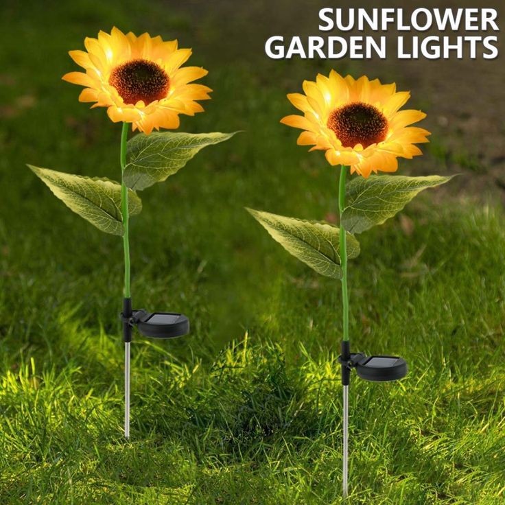 Solar Rechargeable LED Sunflower (1 Piece)