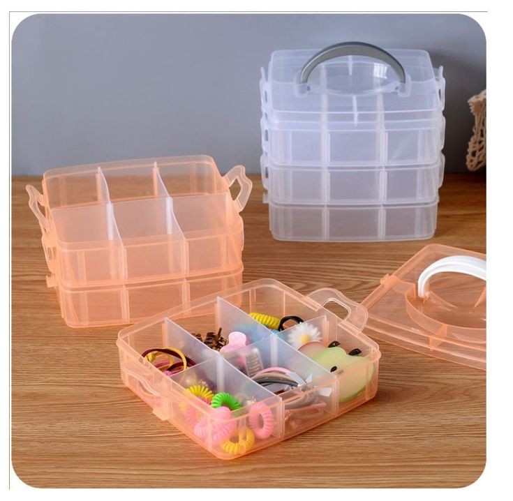 3 Layer 18 Grid Multipurpose Storage Box