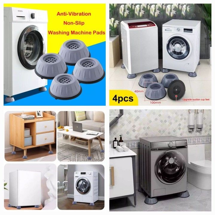 4 Pcs Washing Machine Pads
