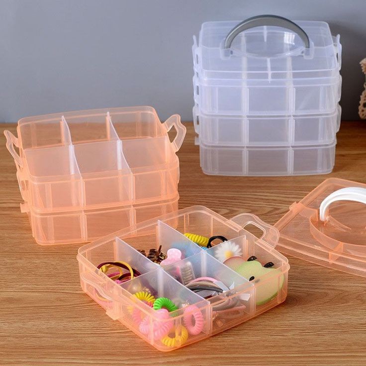 3 Layer 18 Grid Multipurpose Storage Box