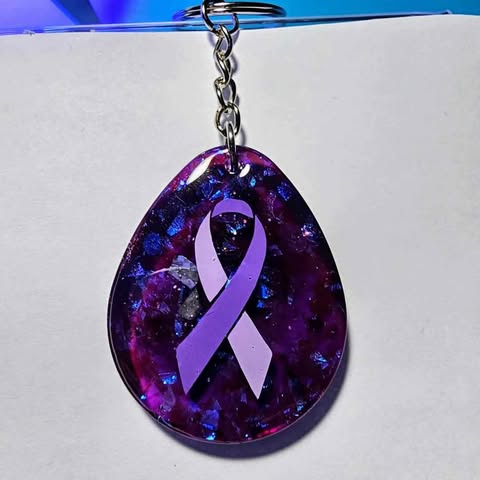 DV Awareness or Remembrance Keychain