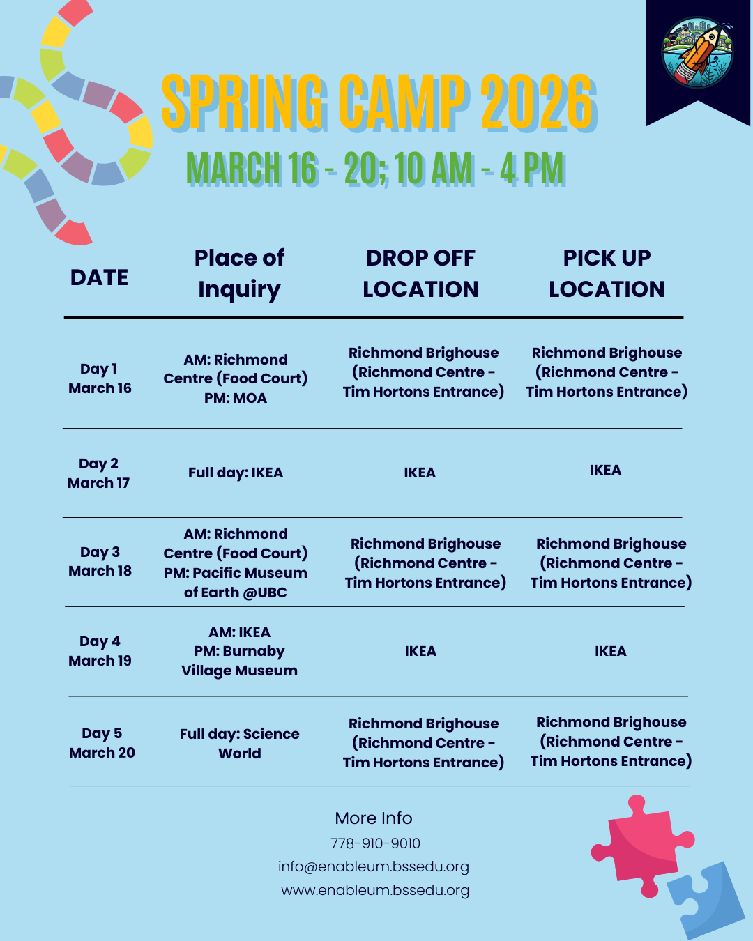 Boardom Busters: Board Game Spring Camp 2026