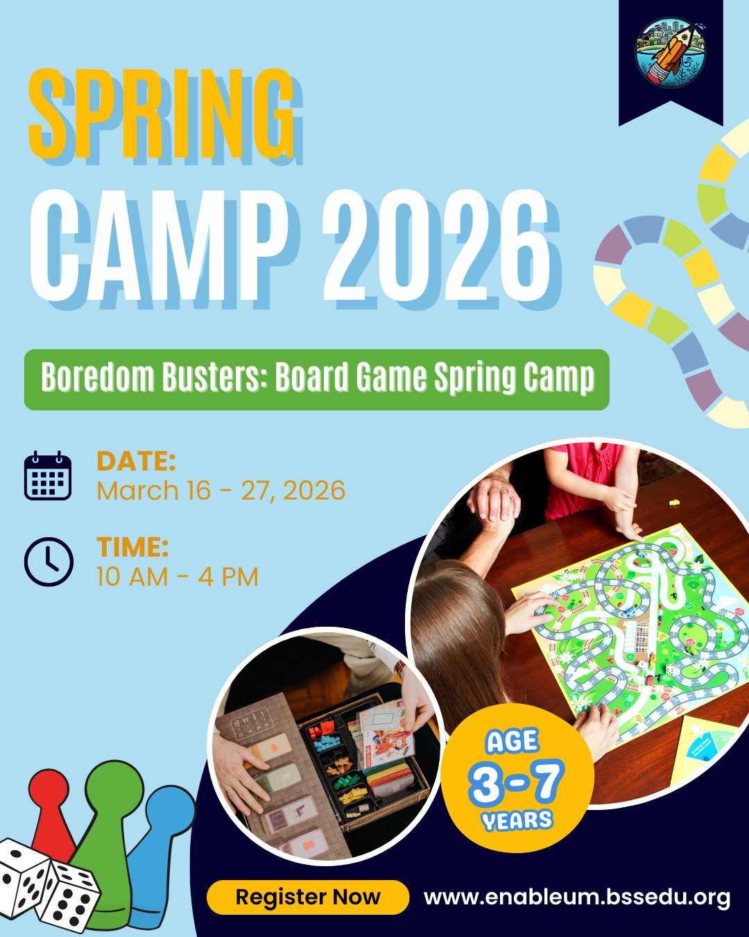 Boardom Busters: Board Game Spring Camp 2026