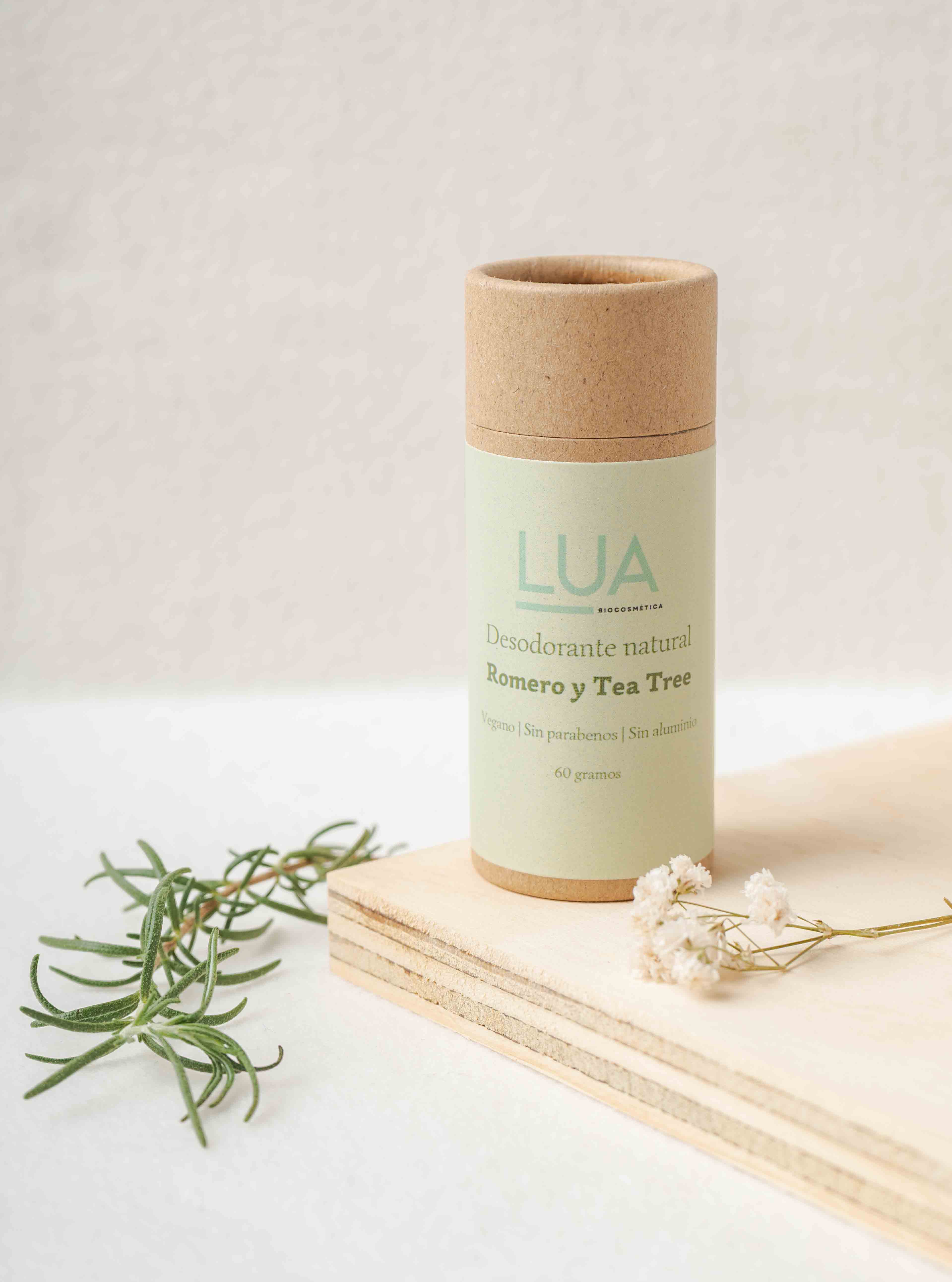 Desodorante sólido romero y árbol de té