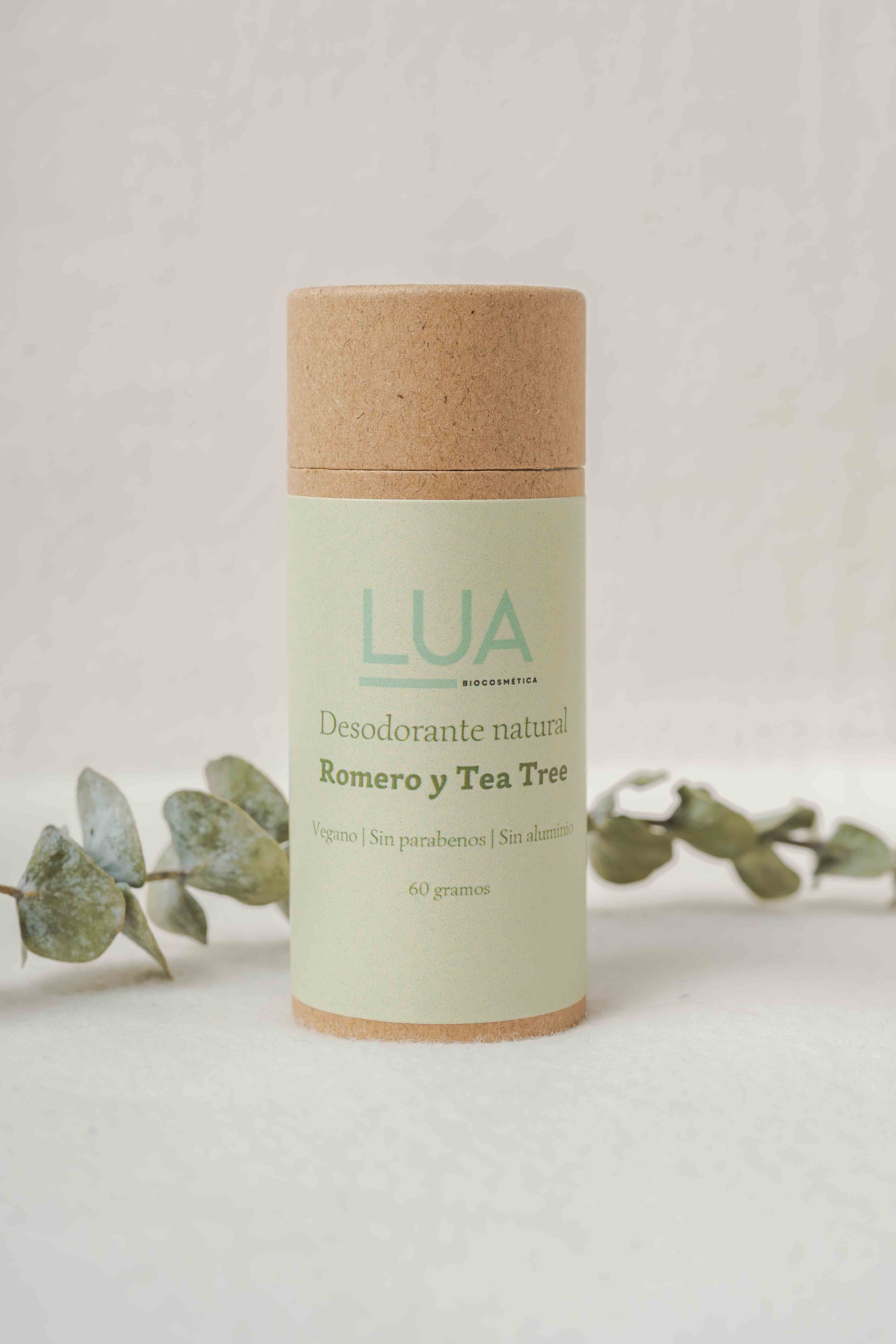 Desodorante sólido romero y árbol de té