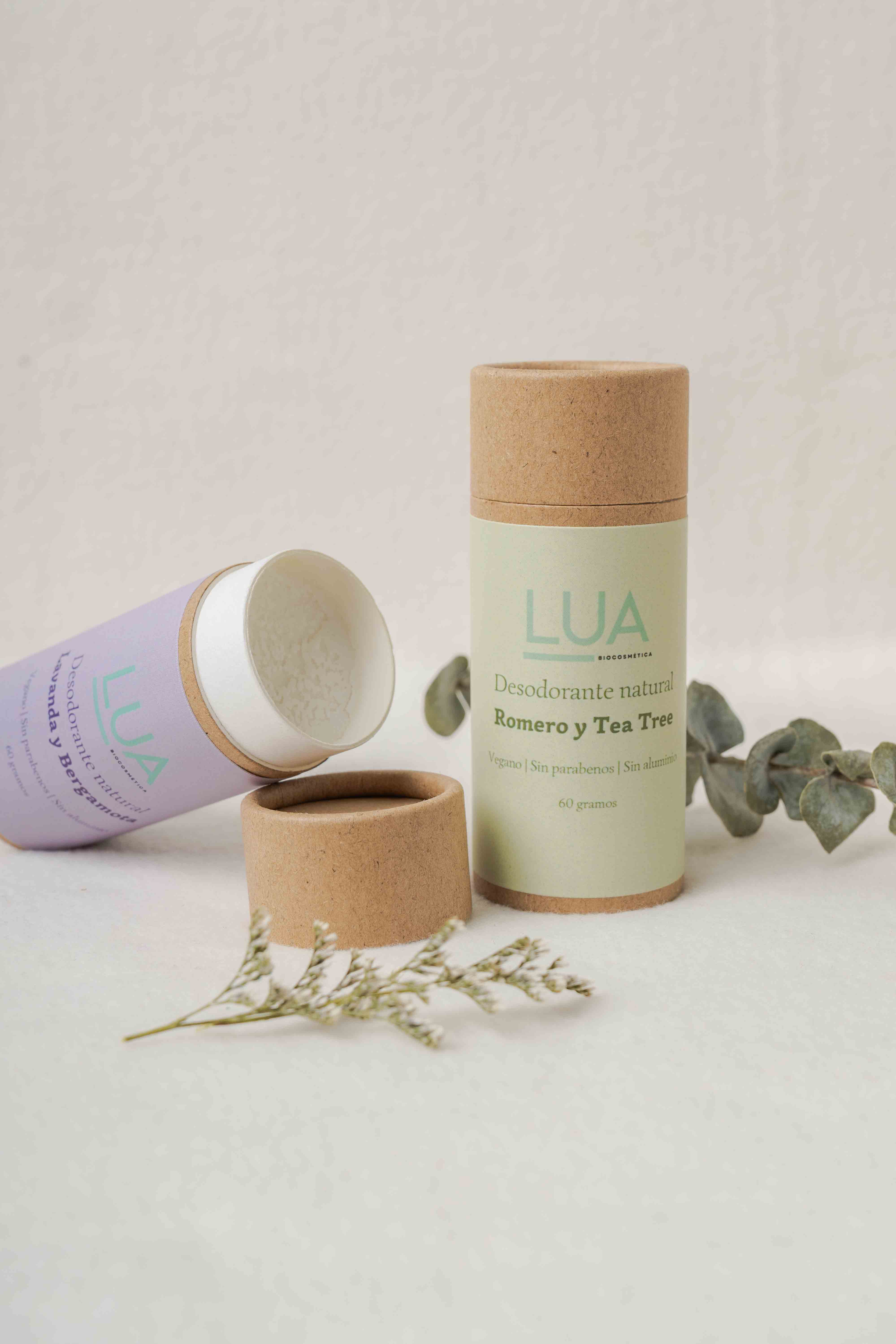 Desodorante sólido romero y árbol de té
