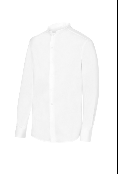Camisa Cuello Mao Slim Fit