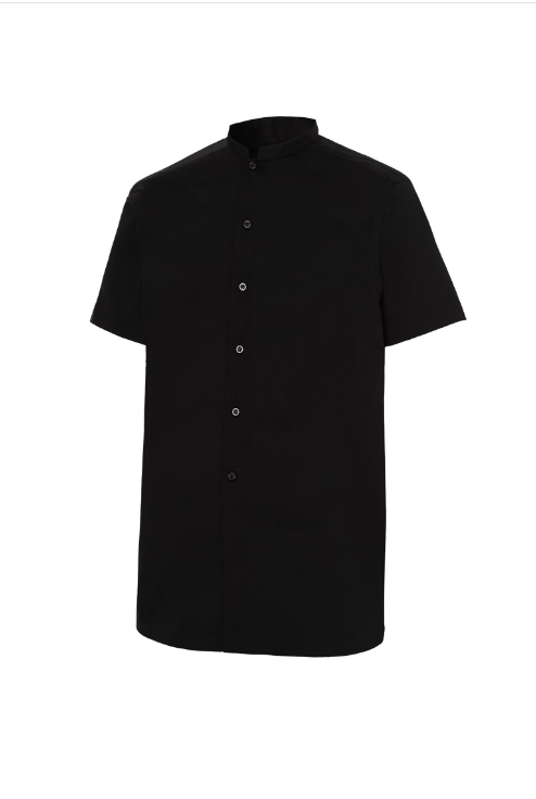 Camisa Manga Corta Cuello Mao Slim Fit