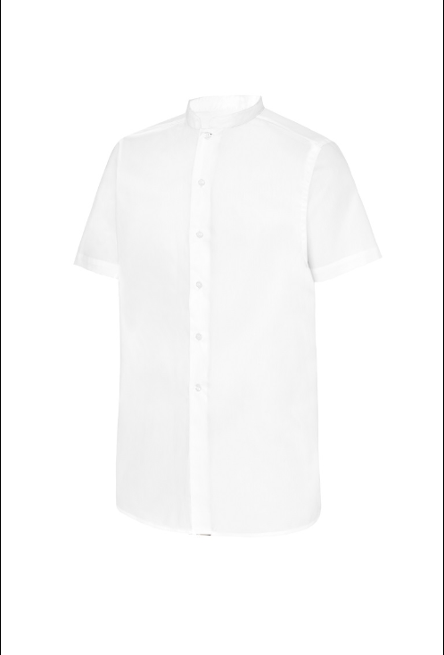 Camisa Manga Corta Cuello Mao Slim Fit