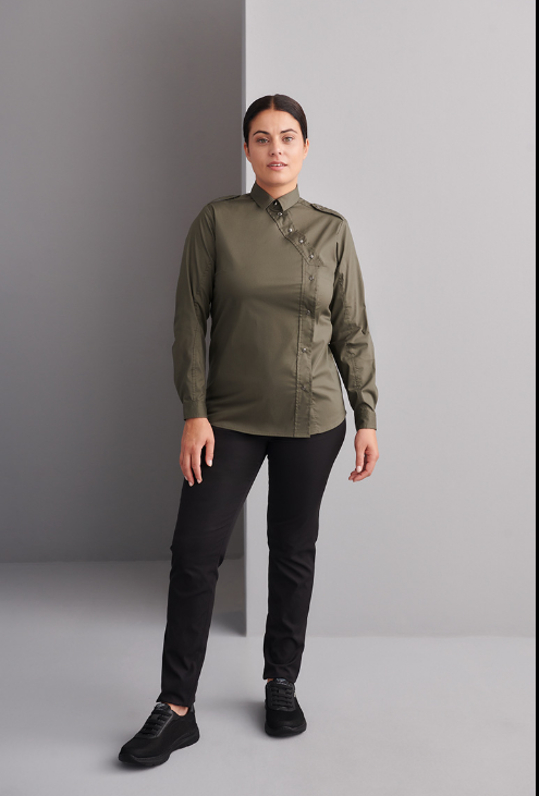 Camisa Cierre Lateral Slim Fit