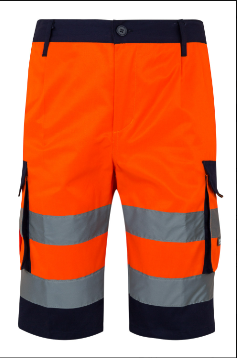 Bermudas bicolor multibolsillos