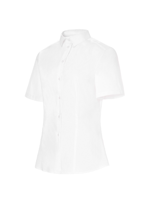 Camisa Manga Corta Cuello Camisero Slim Fit