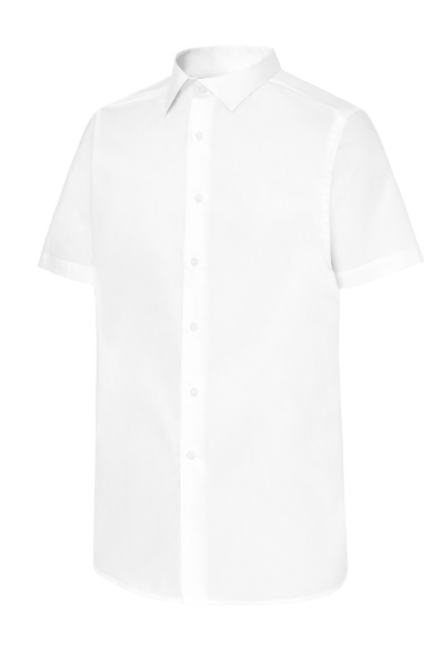 Camisa Manga Corta HOMBRE Cuello Italiano Slim Fit