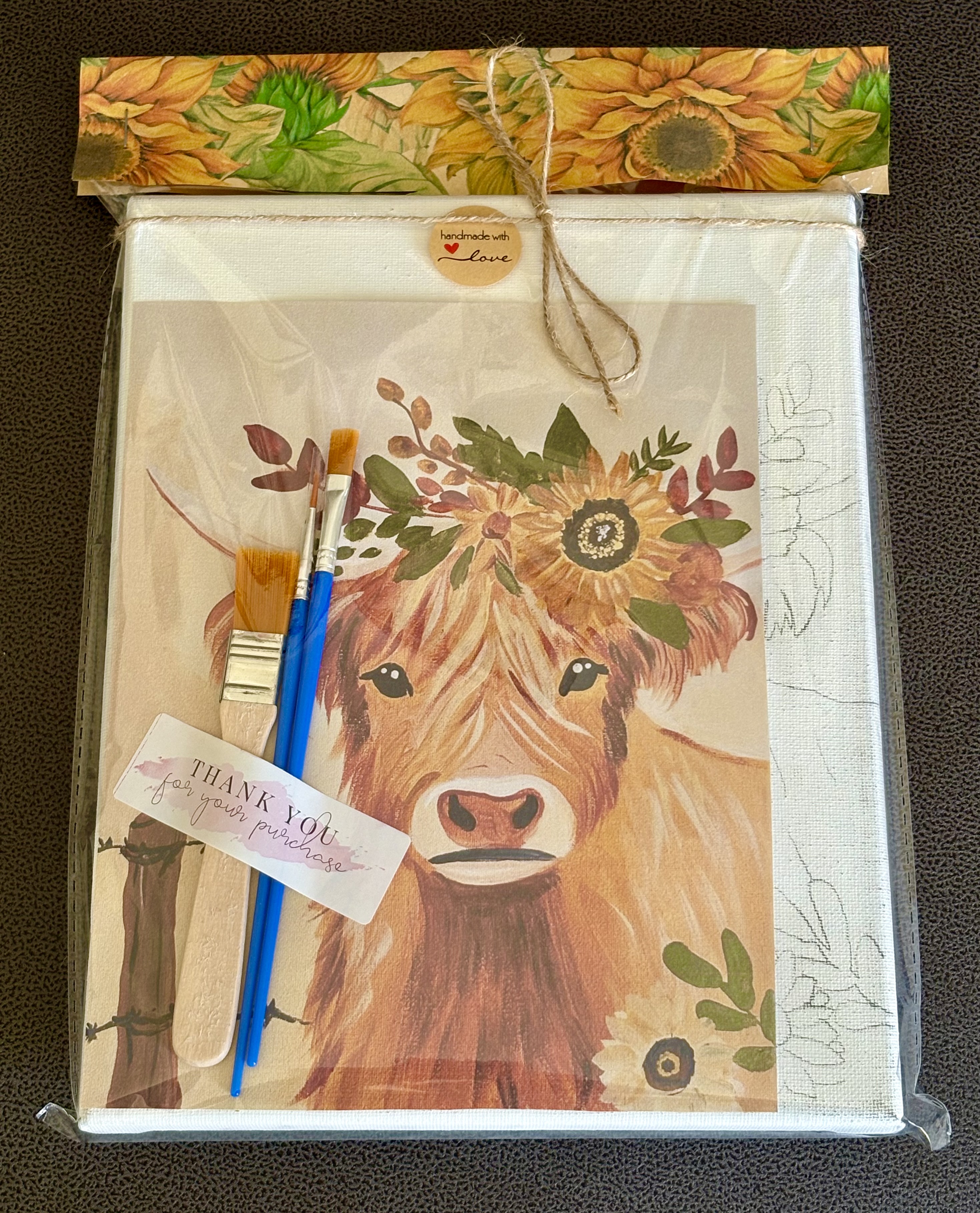 Honey the Highland Cow Paint Kit