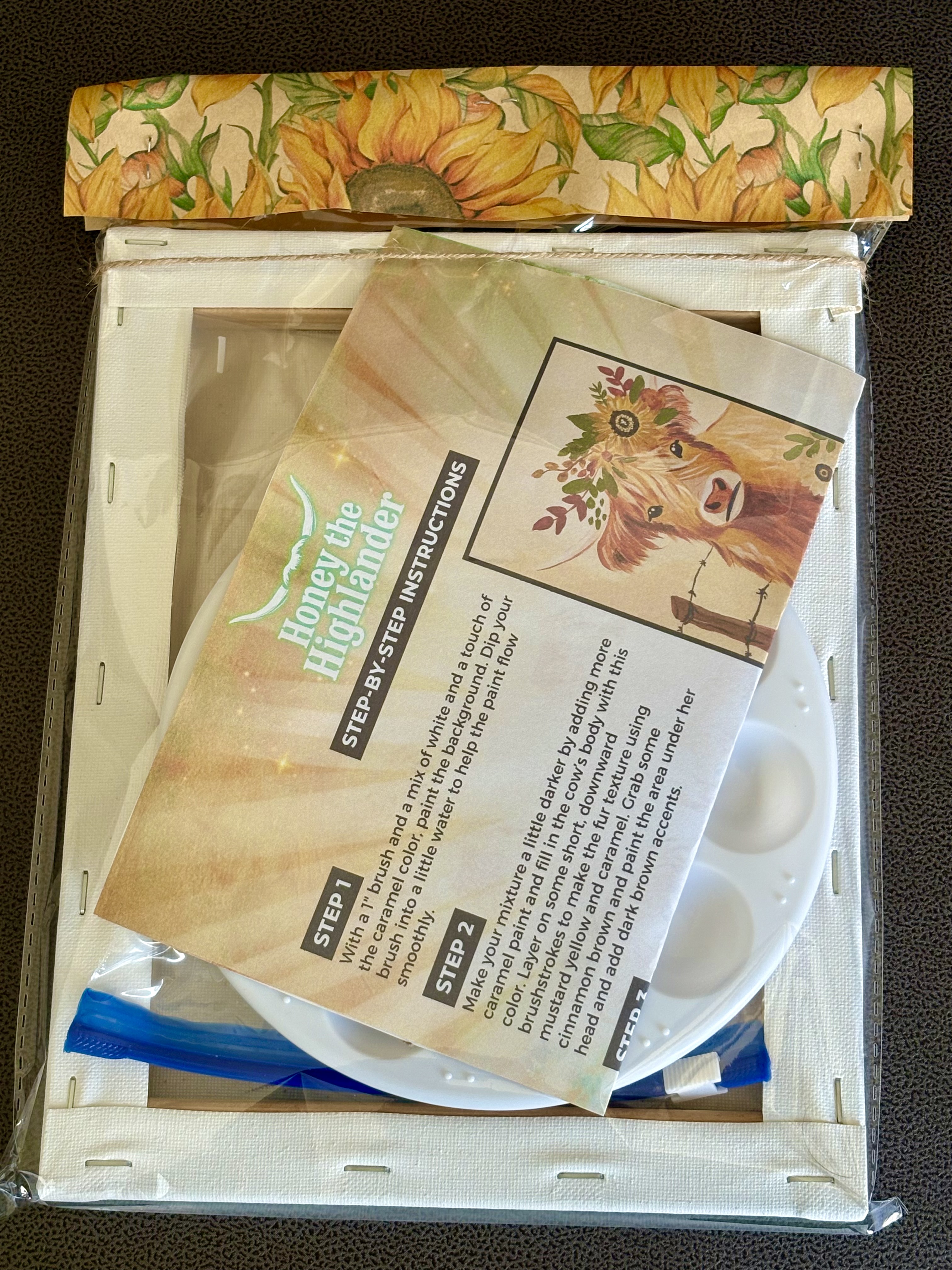Honey the Highland Cow Paint Kit