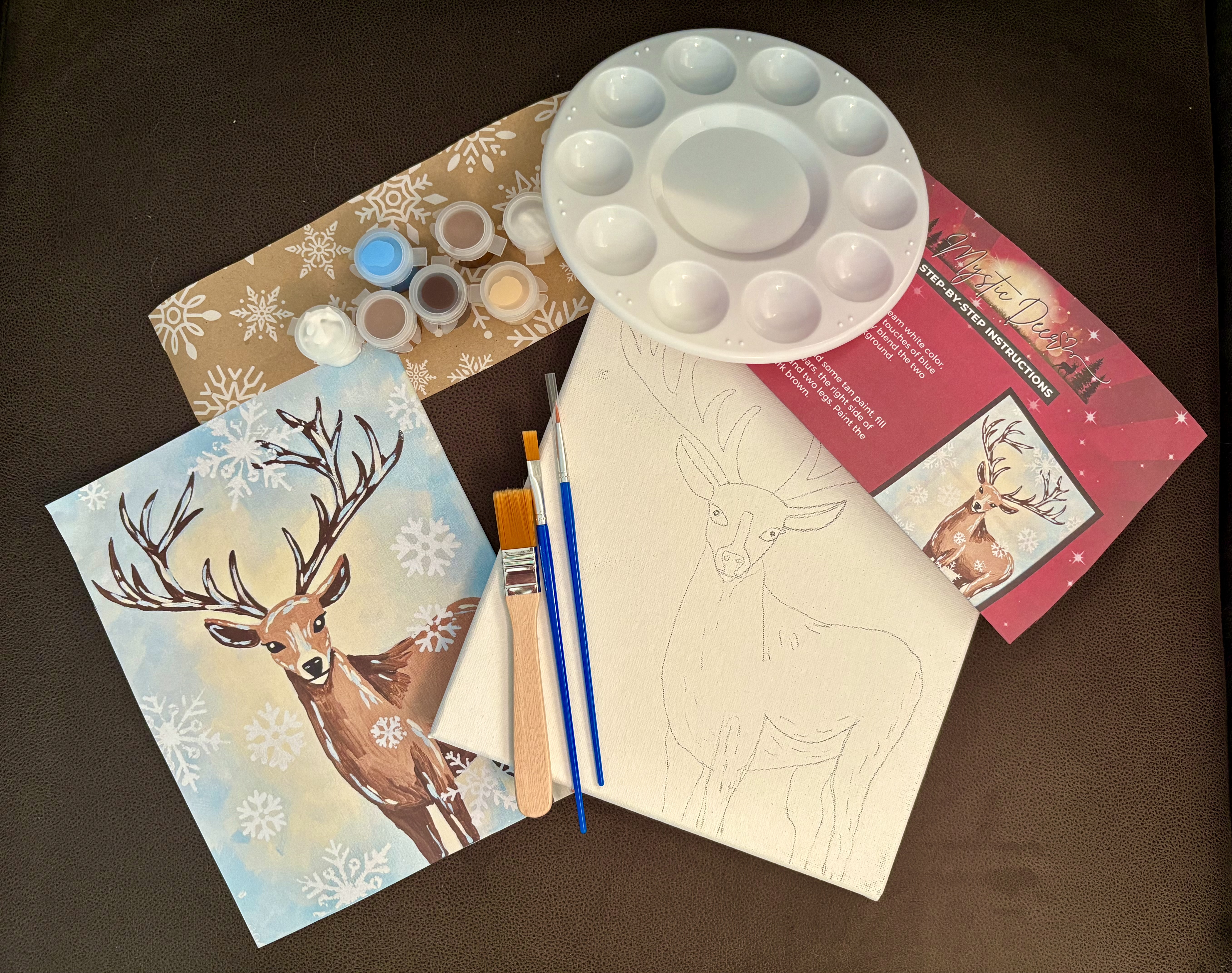 Winter Deer Painting Kit