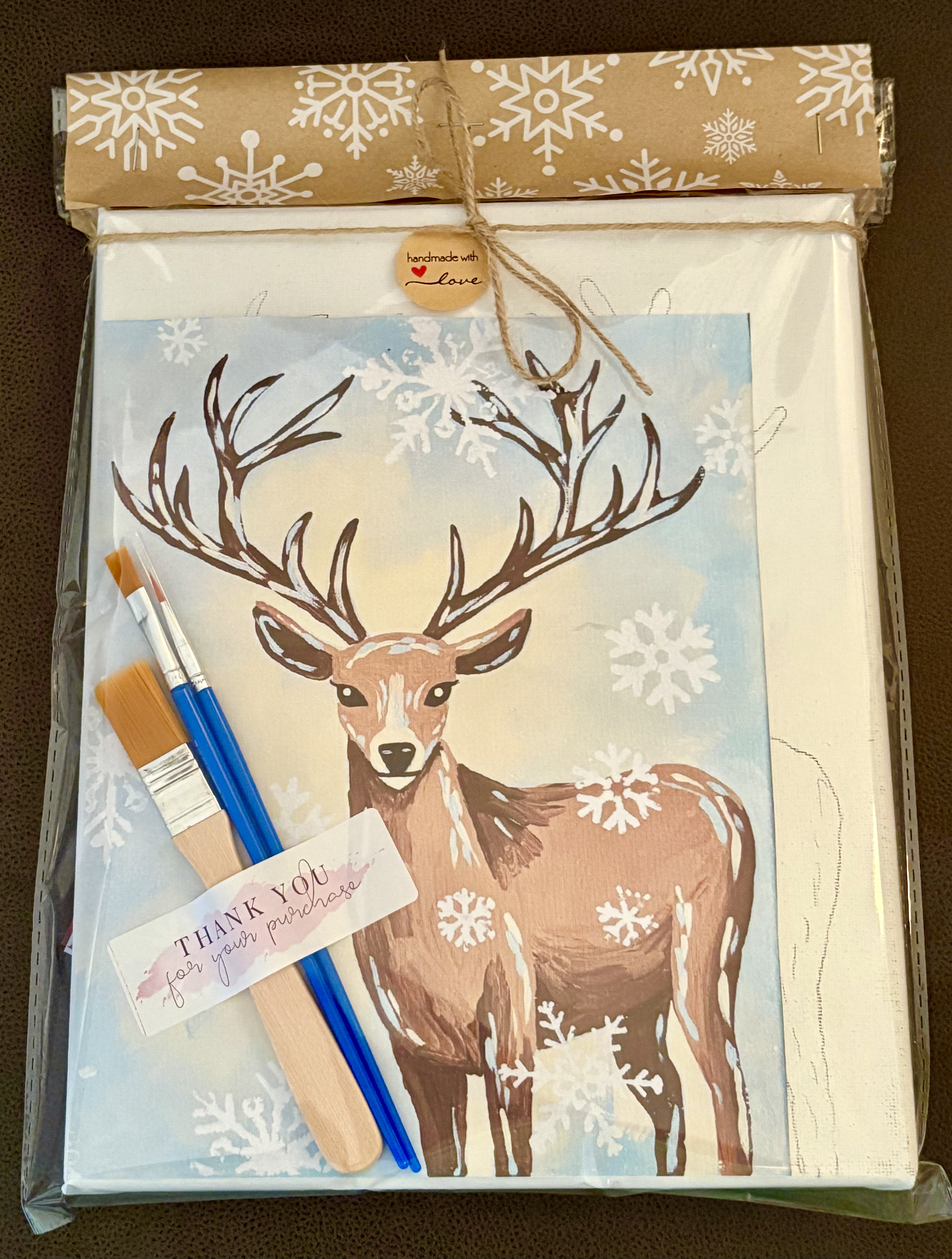 Winter Deer Painting Kit