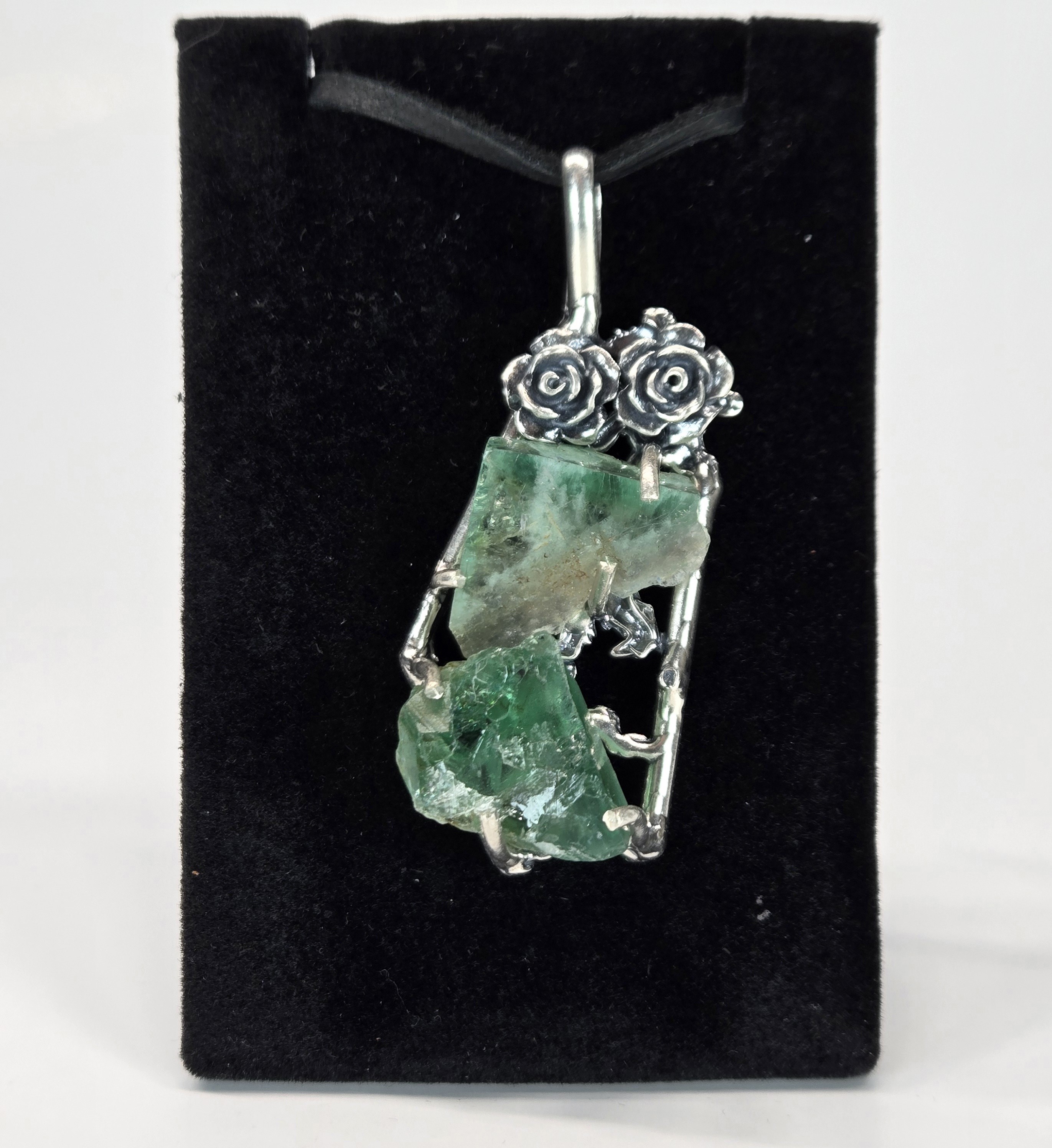 Raw Fluorite Pendant