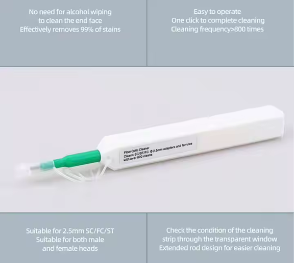 Fiber Optic Cleaner Pen for SC Connectors, 1ea/box