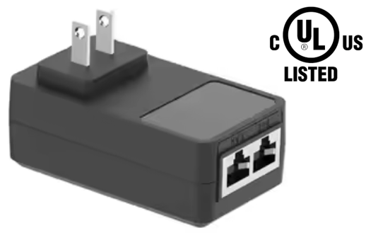 POEJK-I1-24 - 24 Watt Single Port POE Injector - Gigabit cUL/FCC