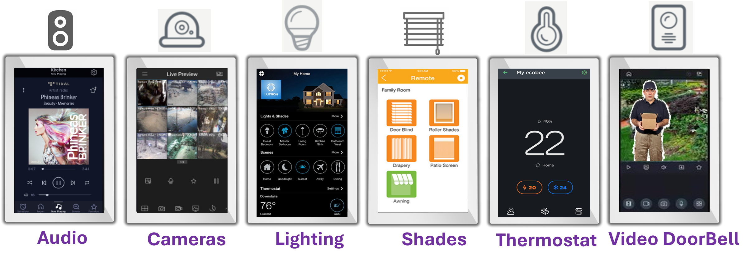 POE Touch Screen 10.1" - Office / Home Automation - BLACK