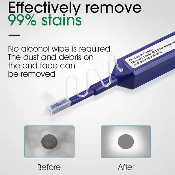 Fiber Optic Cleaner Pen for LC Connectors, 1ea/box