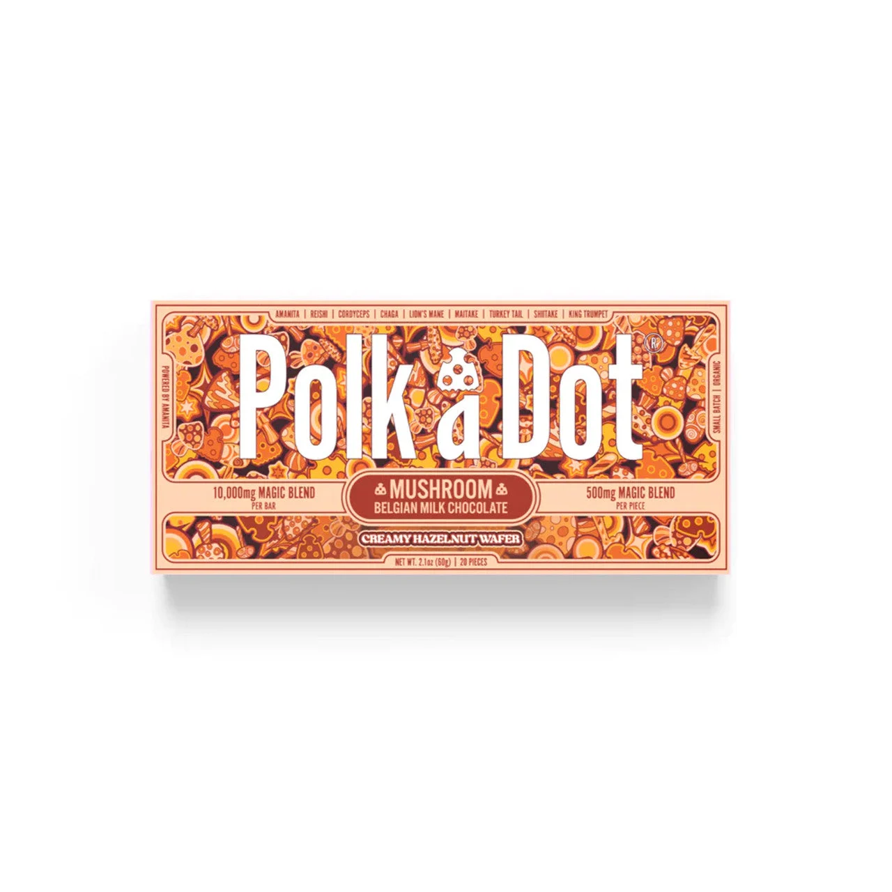 PolkaDot Mushroom Belgian White - Creamy Hazelnut Wafe