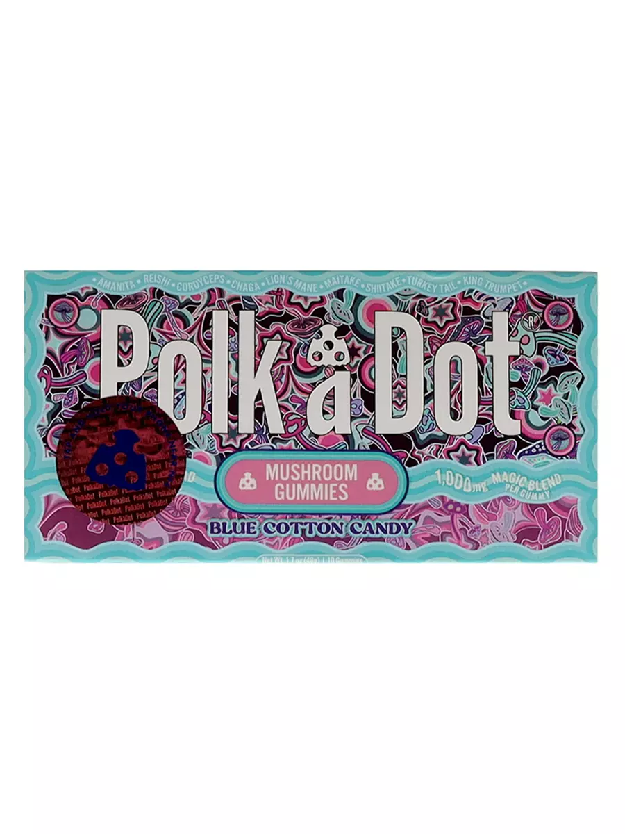 PolkaDot Mushroom Blue Cotton Candy