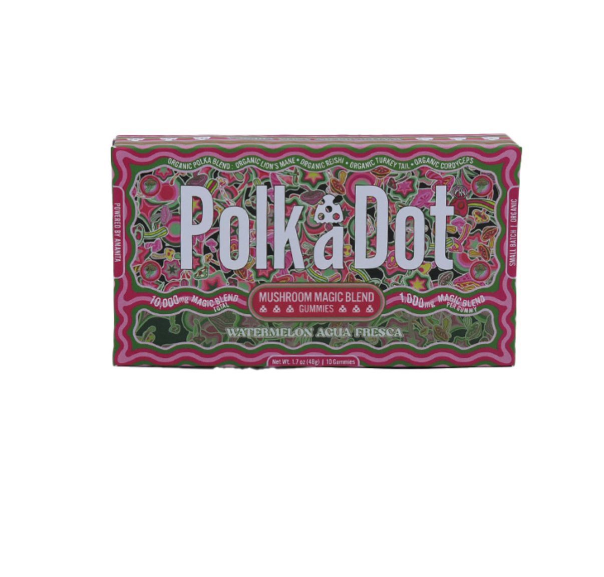 PolkaDot Mushrooms Gummies Watermelon Agua Fresca