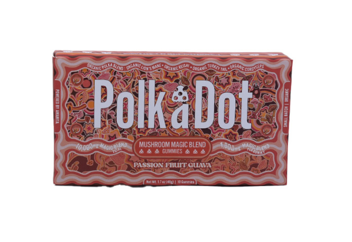 PolkaDot Mushroom Gummies Passion Fruit Guava