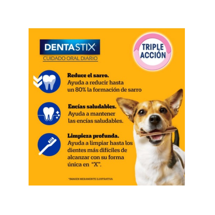 Snack Perro Adulto Dentastix Razas Pequeñas 7 Unidades
