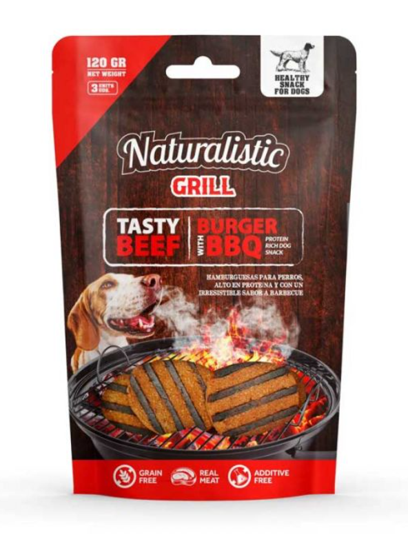 Naturalistic Snack Grill Tasty Beef Burger 120gr