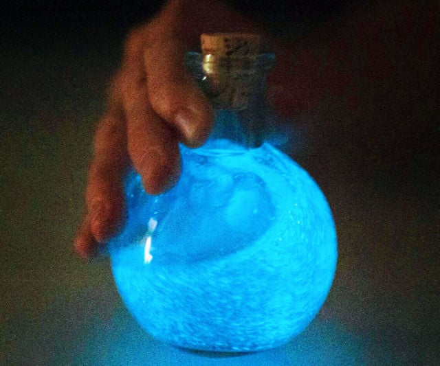 Alien Dna in a Glass Magic Potion Bottle