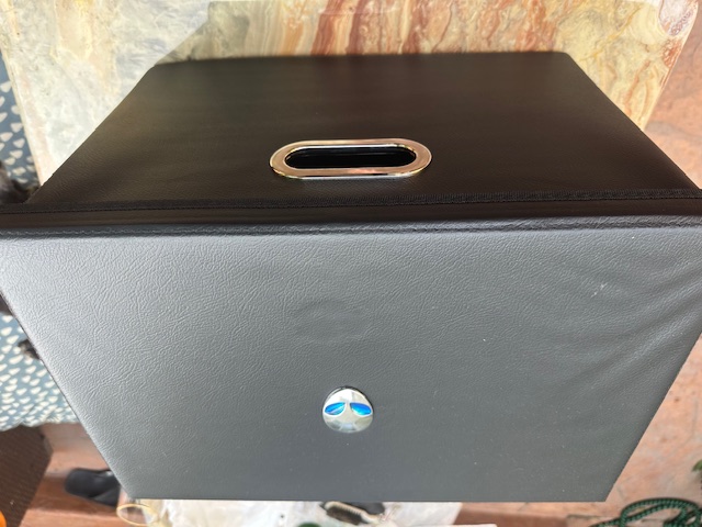 Alien DNA "Star Box" Features Stainless Steel Handles, Metal Logo, with Faux Leather.