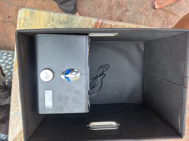 Alien DNA "Star Box" Features Stainless Steel Handles, Metal Logo, with Faux Leather.