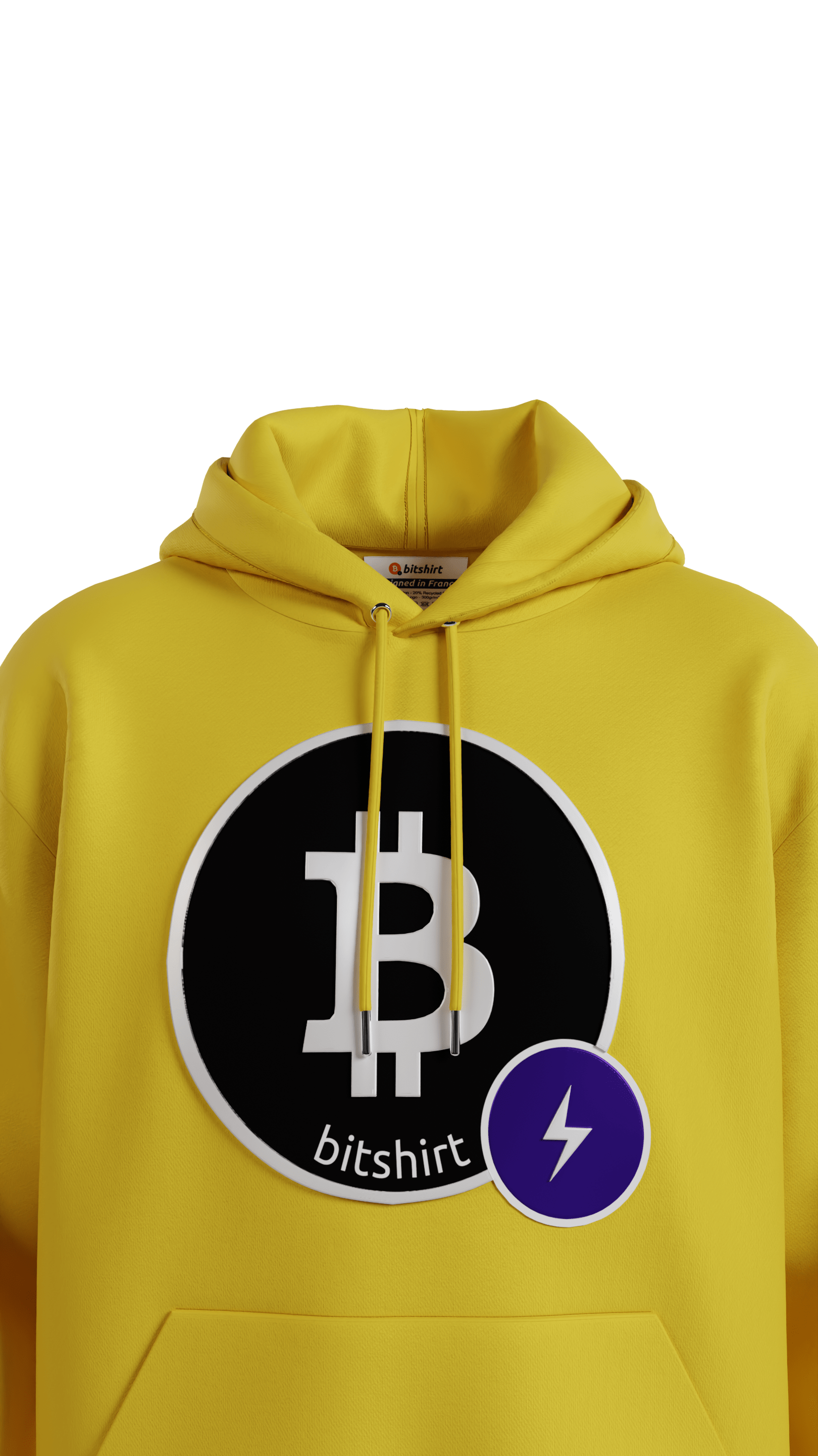 Hoodie Bitshirt - Proof of Yellow -