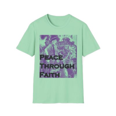 Peace Through Faith Unisex T-Shirt - Inspirational Apparel, Faith-Based Gifts, Spiritual Fashion, Casual Wear, Unisex Tee