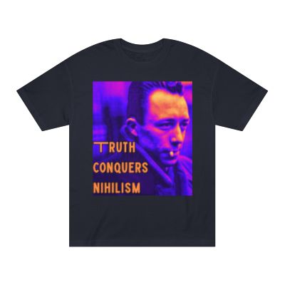 Nihilism Conquered Albert Camus American Apparel Tee, Philosophical T-Shirt, Retro Graphic Tee, Unisex Statement Shirt, Casual Top for Thoughtful Souls, Gift for [...]