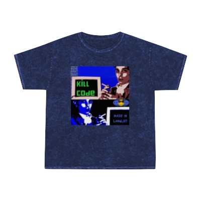Kill Code Phiber Optik Unisex Mineral Wash T-Shirt SMALL